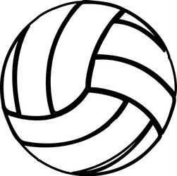 Volleyball Silhouette Vector Image