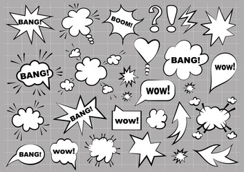 Set of speech bubbles blank template i Royalty Free Vector