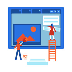 Web Development Workflow vector image