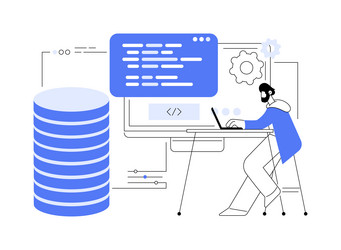 big data programming abstract concept vector image
