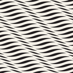 abstract monochrome seamless pattern crossed vawes vector image