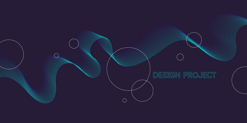 beautiful background with flowing lines abstract vector image