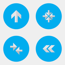 set of simple indicator icons vector image