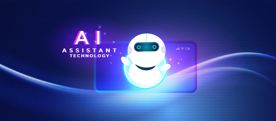ai assistant bot in smartphone interface design vector image
