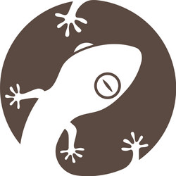 Gecko logo icon Royalty Free Vector Image - VectorStock