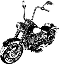Custom american chopper motorcycle Royalty Free Vector Image