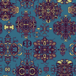 seamless pattern with colorful abstract shape vector image