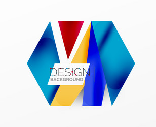 Abstract Overlapping Shapes Background vector image