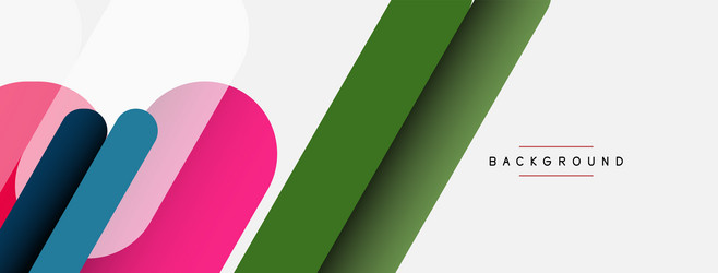 overlapping round shapes and lines background vector image