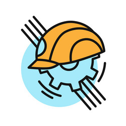 building line icon color symbol in simple style vector image