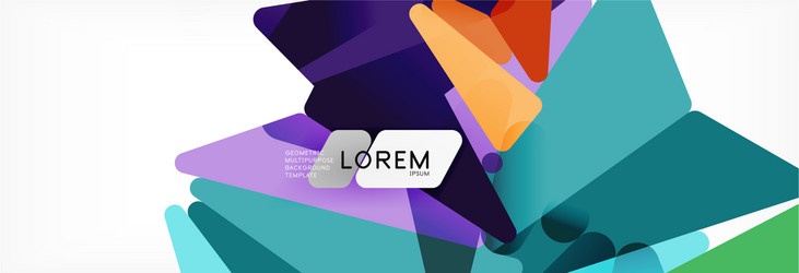 mosaic triangular low poly style abstract vector image