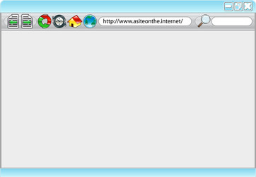 Web Browser Interface vector image