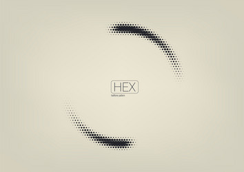 Abstract Hexagon Halftone Wave Pattern vector image