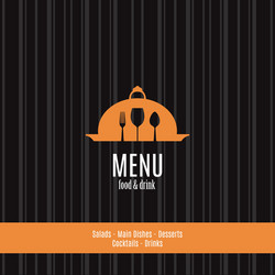 abstract menu background with some special objects vector image
