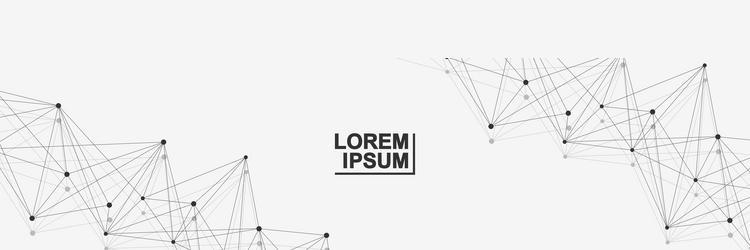 global network connection website header or banner vector image