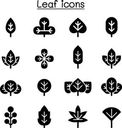Eco icon with leaf Royalty Free Vector Image - VectorStock