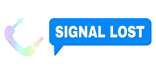 spectrum net gradient phone talking icon vector image