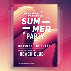 multicolored gradient abstract dynamic flow summer vector image
