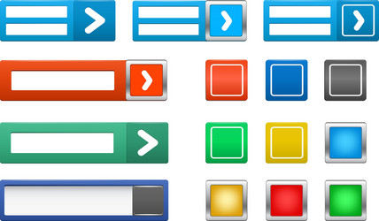 set of log in button vector image