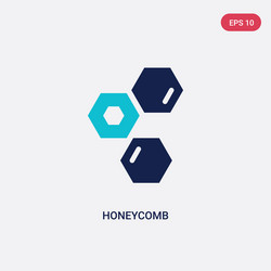 Two color honeycomb icon from farming concept vector