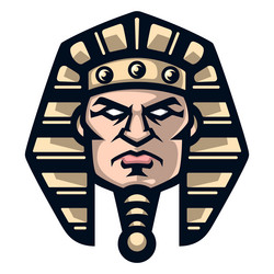 egyptian pharaoh logo sport mascot Vector Image
