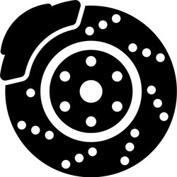 Brake disk icon Royalty Free Vector Image - VectorStock