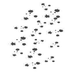 ink splash patterns abstract black drops dynamic vector image