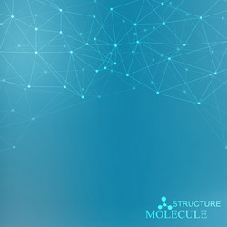 structure molecule and communication dna atom vector image