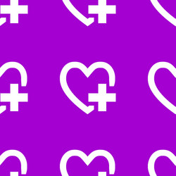 heart web icon flat design seamless pattern vector image