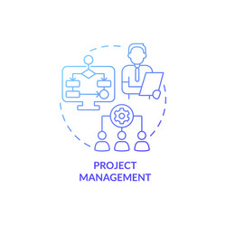 Project management 1 2 3 steps icon Royalty Free Vector