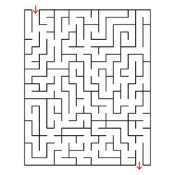 abstract rectangular labyrinth an interesting vector image