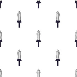 seamless pattern with sword icons for design web vector image