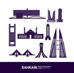 bahrain travel destination Vector Image