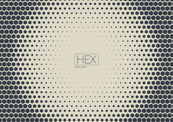 Abstract Geometric Halftone Hexagon Pattern vector image