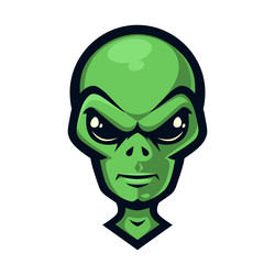 alien logo sport mascot ufo Vector Image