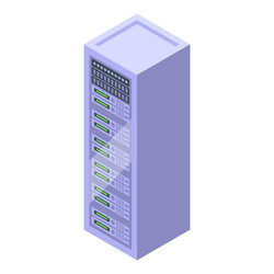 mainframe server unit hosting cloud computing vector image