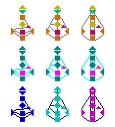 bodygraph rave chart circuitry human design vector image