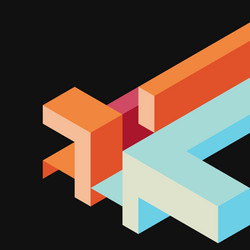 abstract geometric background 3d rectangular vector image