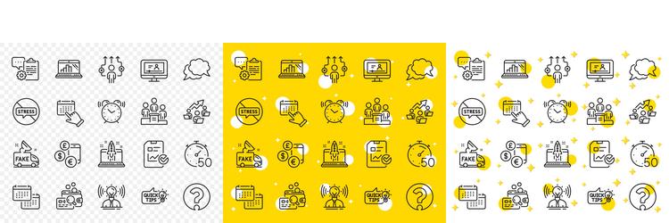 outline chat message report checklist vector image