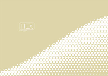 Abstract Hexagon Halftone Wave Pattern vector image