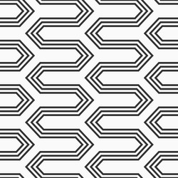 abstract seamless pattern hexagonal zigzag vector image