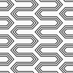 abstract seamless pattern hexagonal zigzag vector