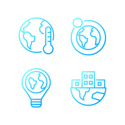 global problems pixel perfect gradient linear vector image