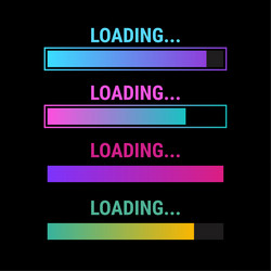 progress loading bar vector image