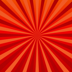 abstract red background rays in retro style vector image