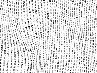 Data Stream Numbers vector image