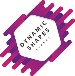 dynamic wavy form with irregular parallel rounded vector image
