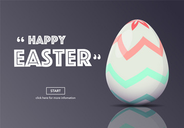 Horizontal web banners with easter concept vector