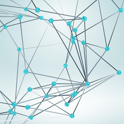 wireframe polygonal element abstract background vector image