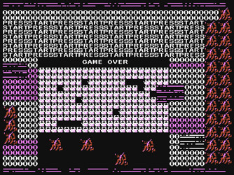 game over glitch retro video error computer vector image